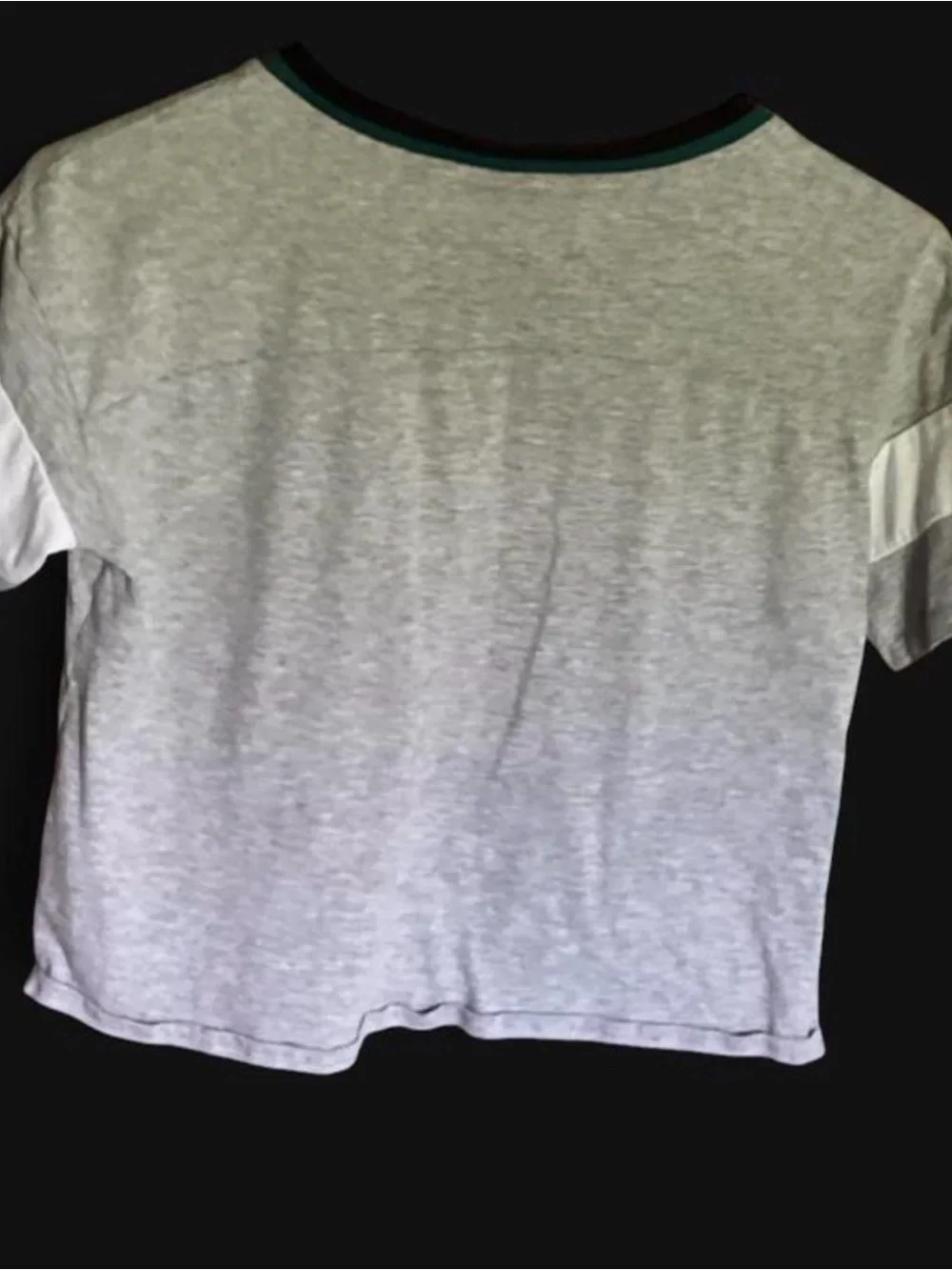 Justice Gray 'Los Angeles' V-Neck Graphic Tee with Teal Trim